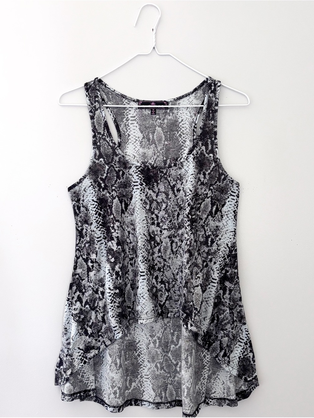 Y2K Snakeskin Print Tank